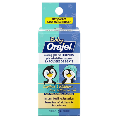 Orajel Baby Daytime And Nighttime Drug-Free Cooling Gels For Teething