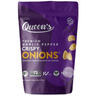 Queen's Premium Garlic Pepper Crispy Onions