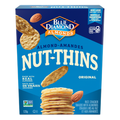 Blue Diamond Nut Thins Crackers Almond