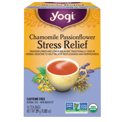 Yogi Chamomile Passionflower Stress Relief Tea