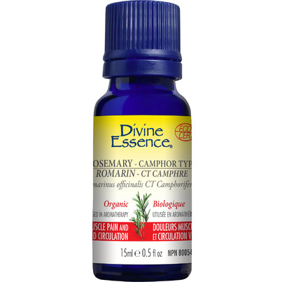 Divine Essence Rosemary Camphor Type Organic Essential Oil