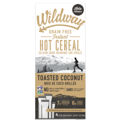 Wildway Grain Free Instant Hot Cereal Toasted Coconut