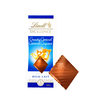 Lindt Excellence Crunchy Caramel Milk Chocolate Bar