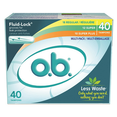 O.b. Tampons Multipack With Assorted Absorbencies