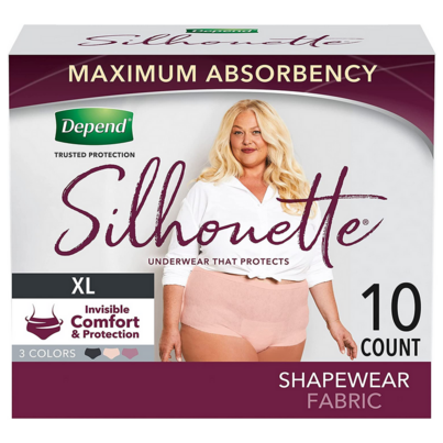 Depend Silhouette Incontinence Underwear Maximum Absorbency XL