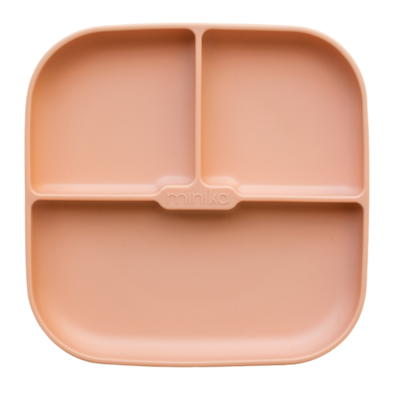 Minika Silicone Plate With Suction Blush