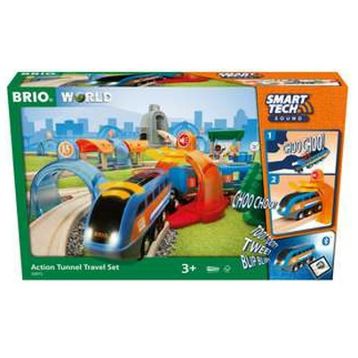 BRIO Smart Tech Sound Action Tunnel Travel Set