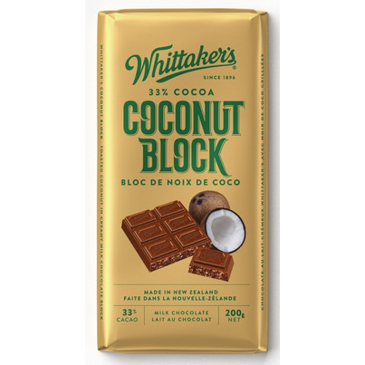 Whittaker's Coconut Block Chocolate