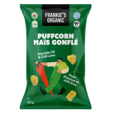 Frankie's Organic Puffcorn Avocado Oil & Chili Lime