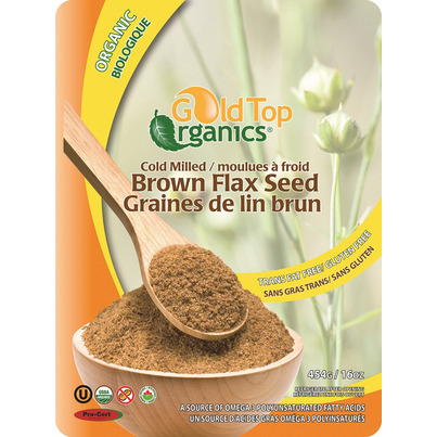Gold Top Organics Cold Milled Brown Flax Seed