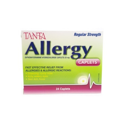 Tanta Allergy Diphenhydramine Caplet 25 Mg