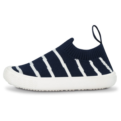 Jan & Jul Graphic Knit Shoes Navy Stripes