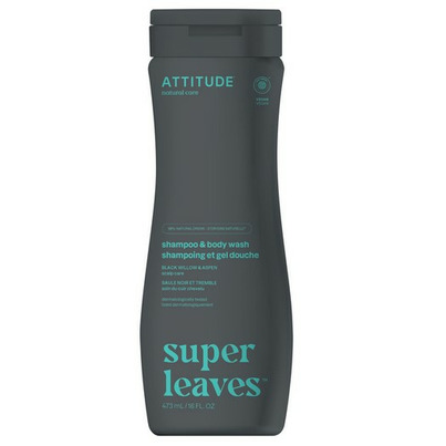 ATTITUDE Super Leaves Natural 2-in-1 Scalp Care Shampoo & Body Wash For Men