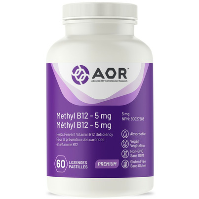 AOR Methylcobalamin High Dose Vitamin B12 5 Mg