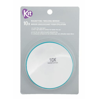 KIT Hand Held 10X Magnifying Mirror