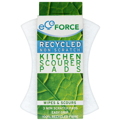 EcoForce Heavy Duty Recycled Kitchen Scourer Pads