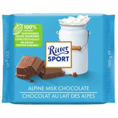 Ritter Sport Alpine Milk Chocolate Square