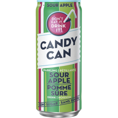 Candy Can Zero Sugar Sparkling Drink Sour Apple