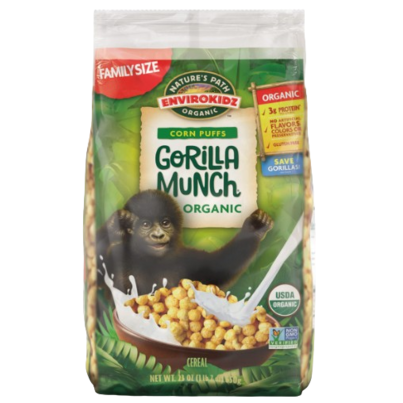 Nature's Path Envirokidz Organic Gorilla Munch Cereal EcoPac Bag
