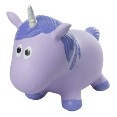 Farm Hoppers Fantasy Hoppers Inflatable Bouncing Unicorn Purple