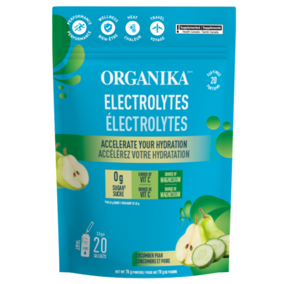 Organika Electrolytes Powder Cucumber Pear Sachets