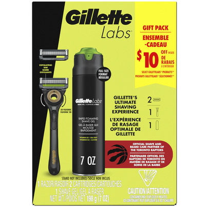 Gillette Labs Razor With Exfoliating Bar Black & Gold