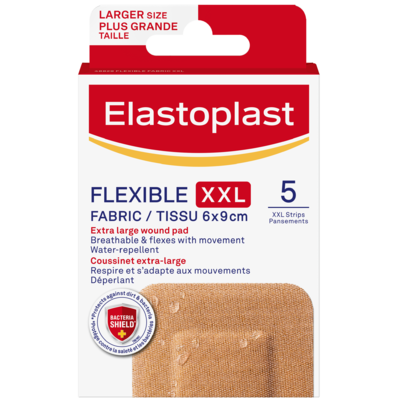 Elastoplast Flexible Fabric XXL Adhesive Bandages