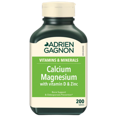 Adrien Gagnon Calcium Magnesium With Vitamin D & Zinc