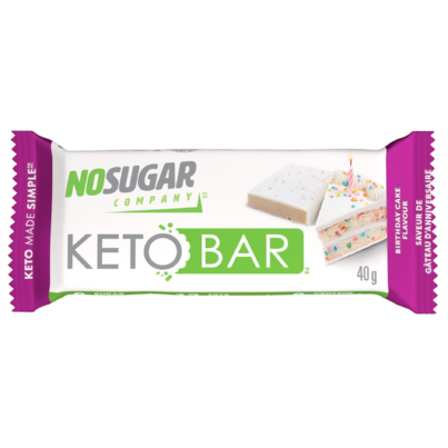 No Sugar Company Keto Bar Birthday Cake