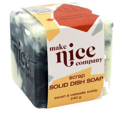 Make Nice Company Solid Dish Soap Scrap