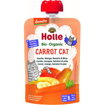 Holle Organic Pouch Carrot Cat Carrot, Mango, Banana & Pear