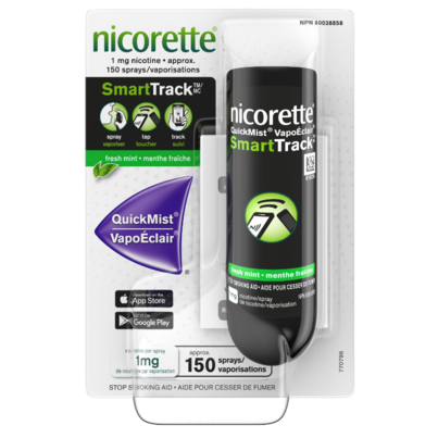 Nicorette QuickMist SmartTrack Nicotine Mouth Spray Fresh Mint