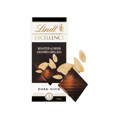Lindt Excellence Roasted Almond Dark Chocolate Bar