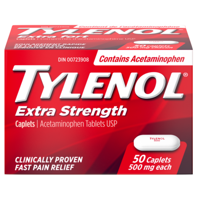 Tylenol Extra Strength Acetaminophen Tablets 500mg