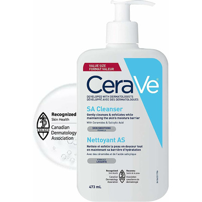 CeraVe Salicylic Acid Cleanser Renewing Exfoliating Face Wash With Vit. D