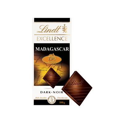 Lindt Excellence Madagascar 70% Cacao Dark Chocolate Bar