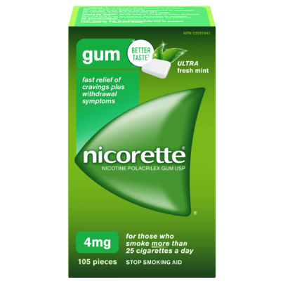 NICORETTE Gum Ultra Fresh Mint 4mg