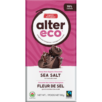 Alter Eco Dark Organic Chocolate Sea Salt