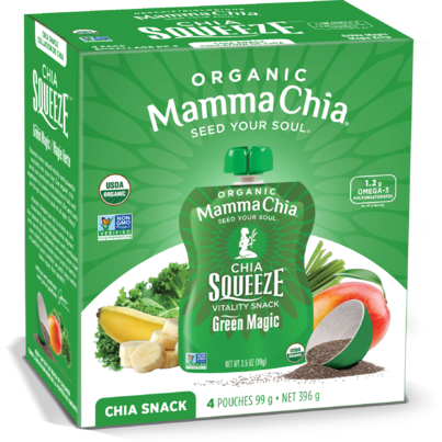 Mamma Chia Organic Chia Squeeze Green Magic