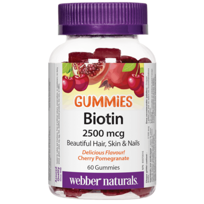 Webber Naturals Biotin 2500mcg Gummies