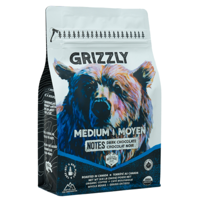 Canadian Heritage Roasting Co. Grizzly Medium Roast Whole Bean Coffee