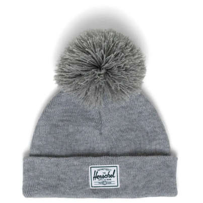 Herschel Supply Baby Pom Beanie Heather Light Grey