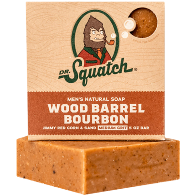 Dr. Squatch Soap Bar Wood Barrel Bourbon