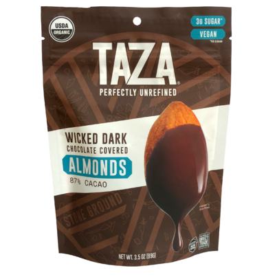 Taza Chocolate Wicked Dark Chocolate Covered Almonds