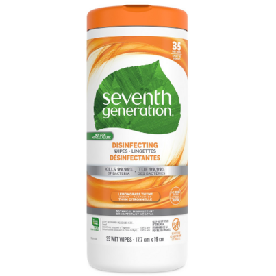 Seventh Generation Multi-Surface Disinfecting Wipes Lemongrass & Thyme