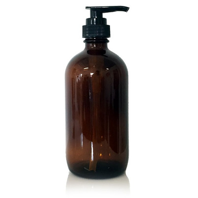Cocoon Apothecary Glass Amber Bottle With Pump - Exclusive To Well.ca