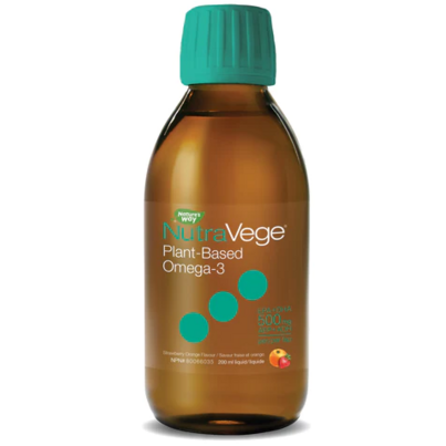 NutraVege Plant-Based Omega-3 Strawberry Orange