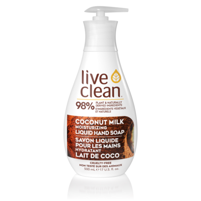 Live Clean Coconut Milk Moisturizing Liquid Hand Soap