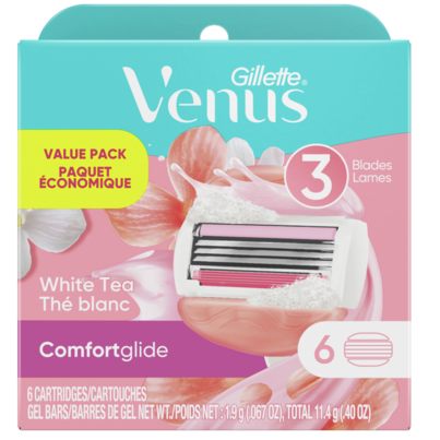 Gillette Venus ComfortGlide White Tea Cartridges Value Pack