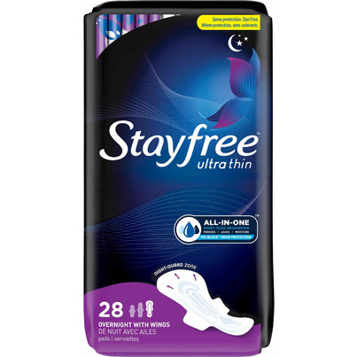 Stayfree Ultra Thin Overnight Pads With Wings